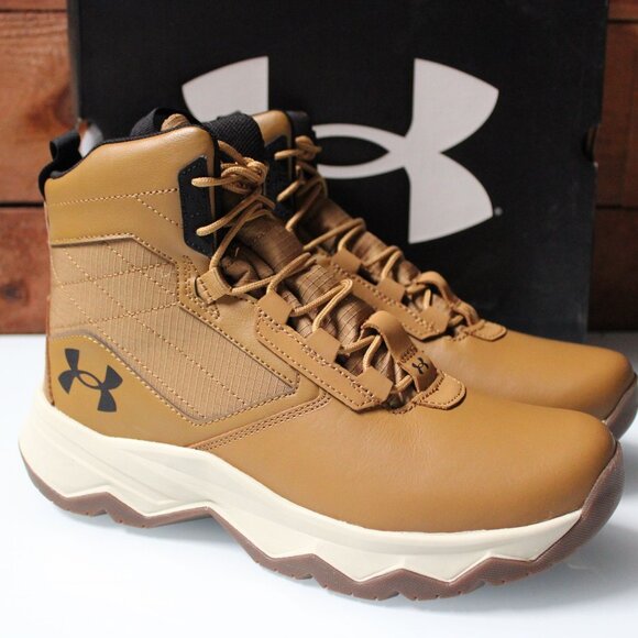 Under Armour UA Stellar G2 6" Tactical Boots Men’s 8.5 Brown Durable Lightweight - Picture 3 of 8